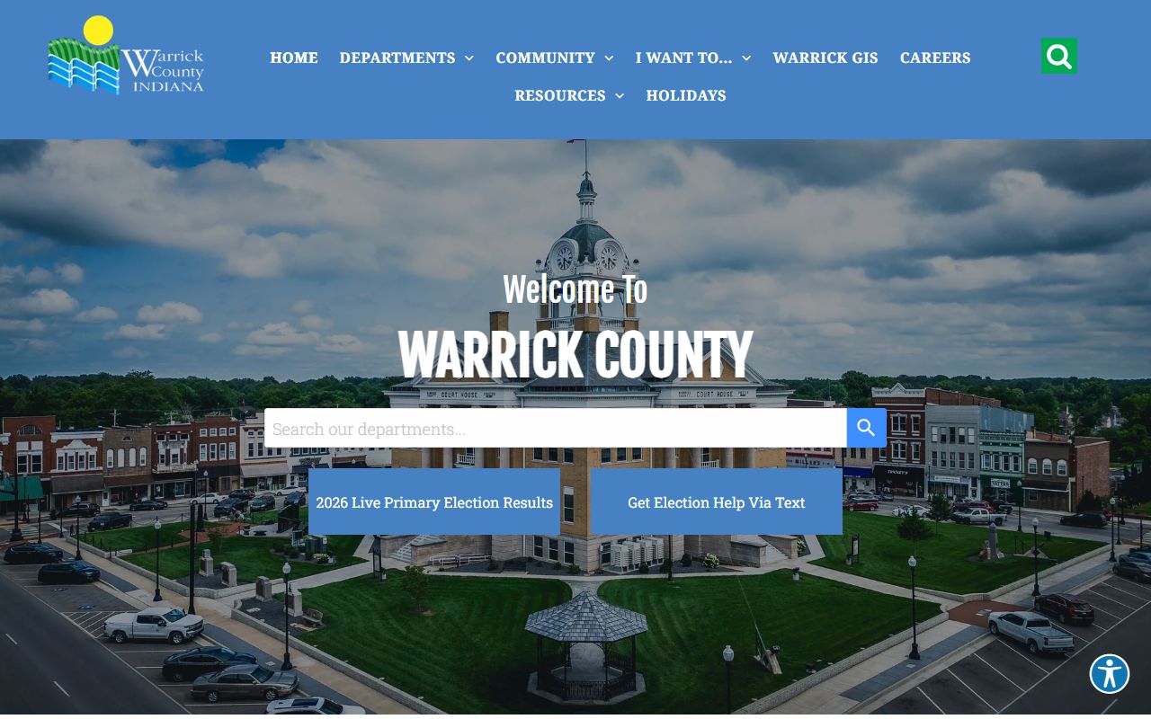 Warrick County court records official county homepage